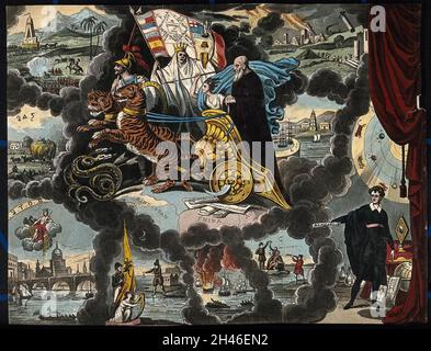 Astronomy: various apocalyptic scenes, including Napoleon III looking ...