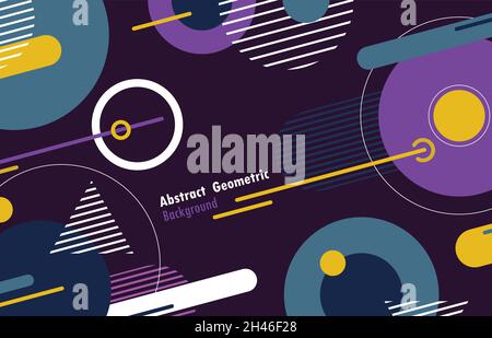 Abstract geometric pattern design artwork decorative template. Overlapping for ad, template design, print. illustration vector Stock Vector