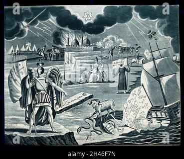 Astronomy: various apocalyptic scenes, including Napoleon III looking ...