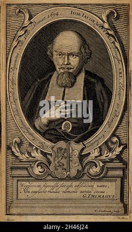 Johann Jakob Wepfer. Line engraving by D. Seiller, 1727 Stock Photo Alamy