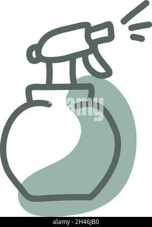 flower water spray icon vector outline illustration Stock Vector Image ...