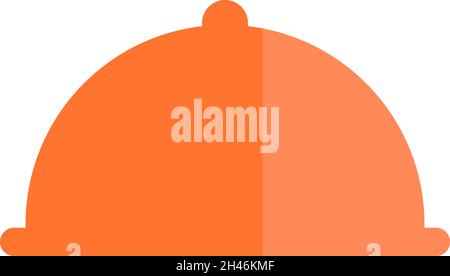 Food tray with lid, illustration, vector, on a white background. Stock Vector