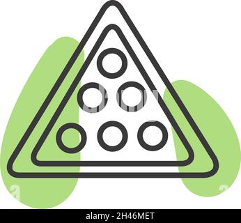 Pool balls, illustration, vector, on a white background. Stock Vector