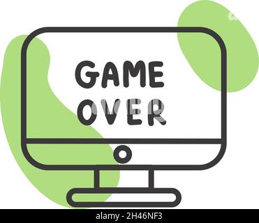 computer icon over white background vector illustration Stock Vector ...