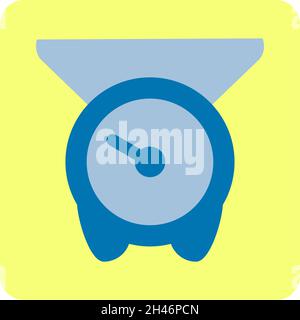 Kitchen food scale, illustration, vector, on a white background. Stock Vector
