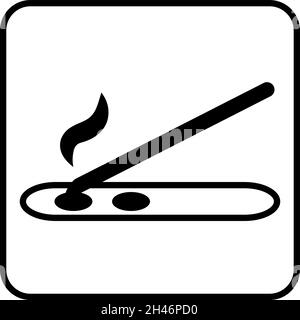 Meditation essential oil smell, illustration, vector, on a white background. Stock Vector