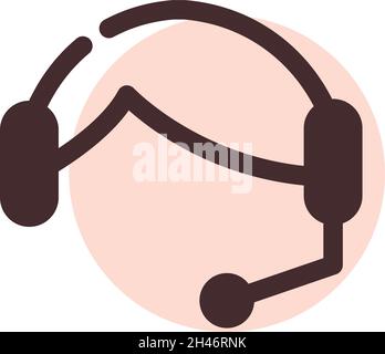 Client support, illustration, vector, on a white background. Stock Vector