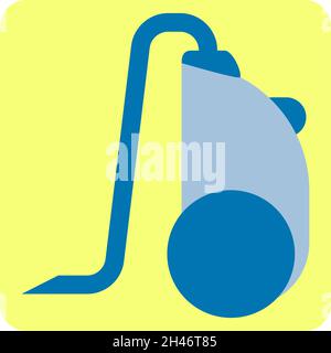 Vacuum cleaner, illustration, vector, on a white background. Stock Vector