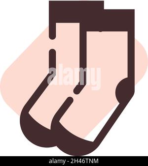 Online shop socks, illustration, vector, on a white background. Stock Vector