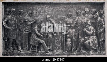 Louis Pasteur Supervising Rabies Inoculation, 1885 Stock Photo - Alamy