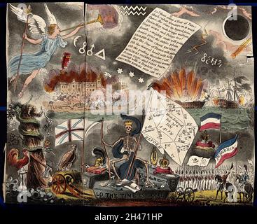 Astronomy: various apocalyptic scenes, including Napoleon III looking ...