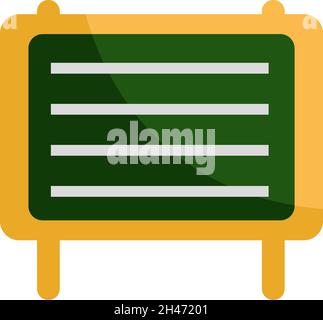 School blackboard, illustration, vector, on a white background. Stock Vector