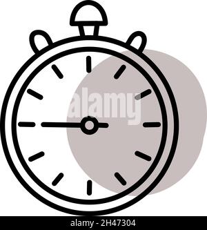 Fitness watch, illustration, vector, on a white background. Stock Vector