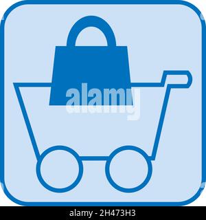 Seller supplies, illustration, vector, on a white background. Stock Vector