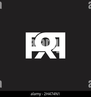 letter rr key hole to success simple geometric logo vector Stock Vector