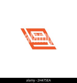 letter tq stripes geometric linear logo vector Stock Vector