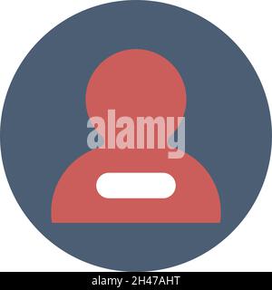 Blogging unfollow, illustration, vector, on a white background. Stock Vector
