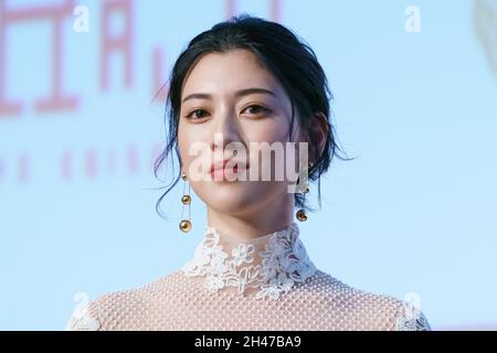 Japanese actress Ayaka Miyoshi attends a closing ceremony of the Japan