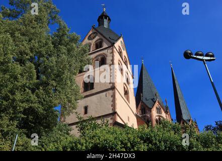 Marienkirche, Barbarossastadt Gelnhausen, Main-Kinzig-Kreis, Hessen, Deutschland Stock Photo