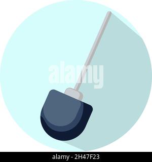 Construction showel tool, illustration, vector, on a white background. Stock Vector