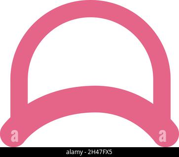 Pink cap, illustration, vector, on a white background. Stock Vector