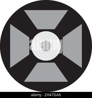 Film lightning, illustration, vector, on a white background. Stock Vector