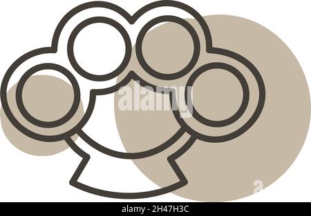 Criminal boxer, illustration, vector, on a white background. Stock Vector