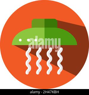 Extractor hood, illustration, vector, on a white background. Stock Vector