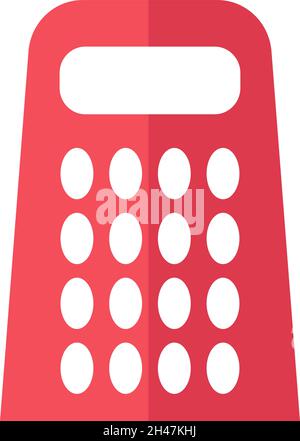 Pink grater, illustration, vector, on a white background. Stock Vector