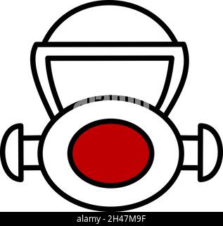 Anti fire uniform, illustration, vector, on a white background. Stock Vector