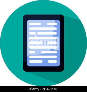 Small ebook, illustration, vector, on a white background. Stock Vector