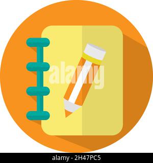 Yellow notes, illustration, vector, on a white background. Stock Vector