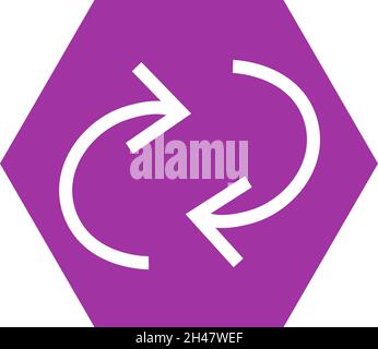 Music repeat, illustration, vector, on a white background. Stock Vector