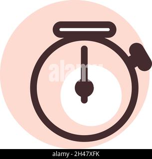 Photo editor timer, illustration, vector, on a white background. Stock Vector