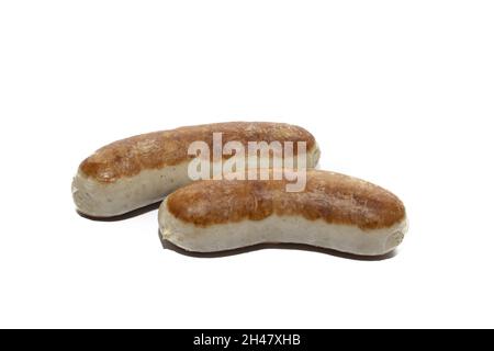 Fresh sweet eclairs isolated on a white background Stock Photo