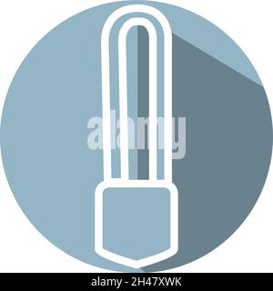 Gate lock, illustration, vector, on a white background. Stock Vector
