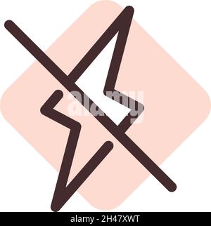 No photo flash, illustration, vector, on a white background. Stock Vector