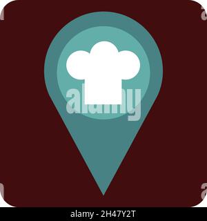 Cooks location, illustration, vector, on a white background. Stock Vector