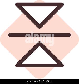 Horizontal photo editor, illustration, vector, on a white background. Stock Vector