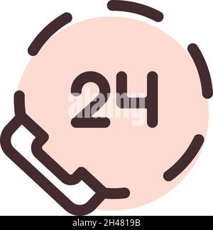 Shipping support, illustration, vector, on a white background. Stock Vector
