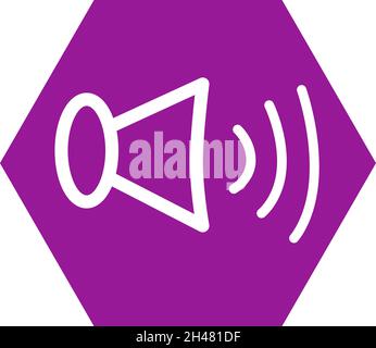 Volume high, illustration, vector, on a white background. Stock Vector