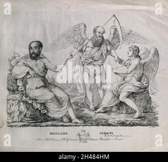 Girolamo Segato. Lithograph by D. Carnesecchi (?). Stock Photo