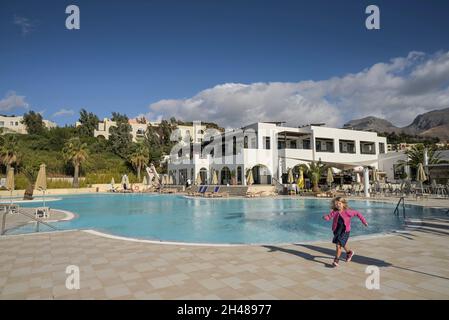 Hapimag Hotelanlage, Damnoni Beach, Südküste, Kreta, Griechenland Stock Photo