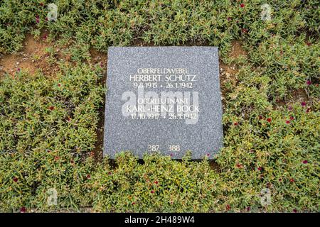 Deutscher Soldatenfriedhof, Maleme, Kreta, Griechenland Stock Photo