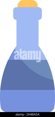 Jug of wine, illustration, vector, on a white background. Stock Vector