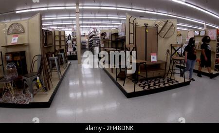 Augusta, Ga USA - 08 12 21: Hobby Lobby retail store interior Stock Photo