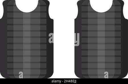 Chest shield, illustration, vector on a white background. Stock Vector