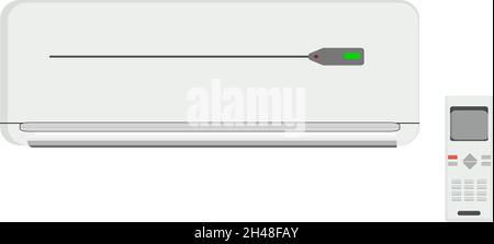 AC conditioner, illustration, vector on a white background. Stock Vector
