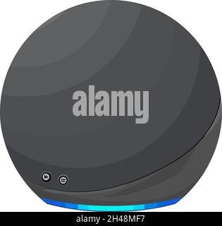 Echo speaker, illustration, vector on a white background. Stock Vector