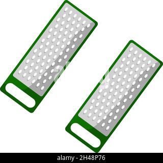 Kitchen grater, illustration, vector on a white background. Stock Vector